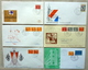 Delcampe - Box With FDC,letters,covers,Maximum Cards,brieven And More.... - Verzamelingen (in Albums)