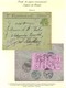 Delcampe - Lot De 10 Lettres Adressées En Russie Avec étiquettes De Retour Et Griffes De Censure. Bel Ensemble. - TB. - R. - 1876-1878 Sage (Type I)