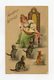 Style Helena MAGUIRE  Gaufré / Embossed . Chat, Chats Cat, Cats Katze - 1900-1949