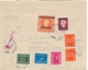 Nederlands Indië - 1949 - Mixed Franking Met Fl2,50 Wilhelmina - Vrijgegeven Deviezeninstituut Van Batavia Naar Denmark - Nederlands-Indië