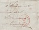 Belgique Cachet TOURNAY 26/12/1852 Sur Bande Journal Taxe Manuscrite Pour EV - Other & Unclassified