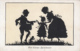 CPA SIGNED ILLUSTRATION, TILLY VON BAUMGARTEN- FAMILY PLAYING, SILHOUETTES - Baumgarten, Tilly Von