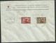 EGEO 1945 PRO CROCE ROSSA SOPRASTAMPATI PITTORICA OVERPRINTED SERIE COMPLETA RED CROSS SET SU BUSTA COVER FIRMATO SIGNED - Egeo (Occup. Tedesca)