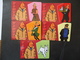 CHINA USED CARDS SET 5 DISNEY COMICS TINTIN MILOU PRINTED COPIES 250 - Disney