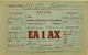 SPAIN - VALLADOLID - RADIO EA 1 AX - SIGNATURE MARTIN HERNANNDEZ GONZALEZ OPERADOR -  (BG3110) - Valladolid