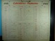 Calendrier Memento 1914 Sur Carton 2 Faces (Format : 42,5 Cm X 34,5 Cm) - Formato Grande : 1901-20