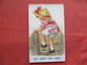 Children > Humorous Cards  Movable Cloth Girl Don't Be So Inquisitive    Ref 3253 - Humorous Cards