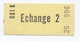 TICKET ECHANGE JAUNE NEUF -B52 - Europe