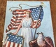 Lady Liberty Holding American Flag Beside Eagle ~ 1906 P. Sander N. Y.  Embossed Postcard - Patriotic