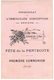 BEZIERS 19 MAI 1907 PROGRAMME DE LA FÊTE DE LA PENTECÔTE DU PENSIONNAT IMMACULEE CONCEPTION - SOUVENIR PIEUX IMPRIMERIE - Programmes