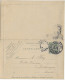 1906 - CARTE-LETTRE ENTIER POSTAL SEMEUSE TAXE REDUITE AVEC BORDS ! De TOULOUSE => BESANCON - Enveloppes Types Et TSC (avant 1995)