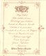 1 Carte Menu  Banquet Eugène Rodenbach Bier Brouwer Roeselare Brasseur à Roulers C1886   Litho Daveluy Brugge TRES Bien - Menus