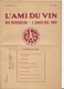 F121 - Neuchâtel L'Ami Du Vin Der Weinfreund L'Amico Del Vino Avril 1962 - 1950 à Nos Jours