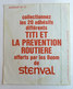 AUTOCOLLANT STENVAL TITI ET LA PREVENTION ROUTIERE N°17 1976 - Autocollants