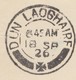 1926 CACHET DUN LAOGHAIRE AVEC CROIX, DEVANT DE LETTRE DE PARIS AVEC PASTEUR 1,50Fr POUR ROYAL BANK DUBLIN  /  4 - Storia Postale