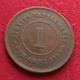 Straits Settlements 1 Cent 1897 - Andere - Azië