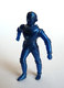 TRES RARE FIGURINE "PUBLICITAIRE" Monochrome EXTRA-TERRESTRE 3 Bleu Marque REX (2) Appareil Dorsal Différent - Autres & Non Classés