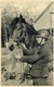 SOLDIER WITH HORSE POSSIBLY GERMAN OR FRENCH ~ A REAL PHOTO POSTCARD #89110 - War 1914-18