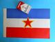 YUGOSLAVIA Original Vintage Paper STATE COMMUNIST FLAG * Larger Size * Drapeau Flagge Croatia Slovenia Bosnia Macedonia - Banderas