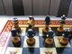 Delcampe - Chess + Checkers / Backgammon, Exclusive, Wooden, Carved (set), Hand-painted In The Style Of Mezen Painting. 1980-ies, S - People