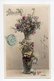 Amitie: Bouquet De Roses Dans Un Vase En Ceramique Avec Angelots (19-564) - Objets D'art