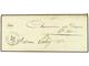 FRANCIA. 1855 (June 9).  CRIMEAN WAR.  Ladies's Embossed Envelope With Complete Original Contents Sent Stampless To Fran - Autres & Non Classés