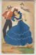 CE  046 /  CPSM COUPLE , COSTUME ROBE  BRODEE / ELSI GUMIER  /  DANZAS  ANDALUZAS  29 - Ricamate