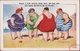Beach Plage Strand Obesity Obésité Donald Mc Gill Illustrateur ILLUSTRATOR Humour Humor Fantaisie Fantasie Kaart - Chiens