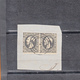 Luxembourg  GUILLAUME III   Num 1   Paire De 10c Gris-noir Sur Fragment De Lettre   Belle Cote... PEU COMMUN - 1852 Willem III