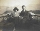 PHOTO Ancienne Un Couple D'amoureux En Voyage De Noces Ballade En Barque à BELLAGIO En 1921 - Personnes Anonymes