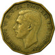 Monnaie, Grande-Bretagne, George VI, 3 Pence, 1942, TTB, Nickel-brass, KM:849 - F. 3 Pence