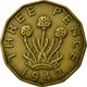 Monnaie, Grande-Bretagne, George VI, 3 Pence, 1942, TTB, Nickel-brass, KM:849 - F. 3 Pence