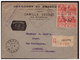 Bloc De 4  Du N°272 Sur Lettre Rec. D' AMBES Pour LIBOURNE Du 1.8.31. - Lettres & Documents