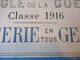 Brosserie/Plaque Carton / Adolphe MICHEL/Aveugle De Guerre/Classe 1916/Brosserie En Tous Genres/Vers 1918-1920  BFPP214 - 1914-18