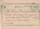 GRANDE BRETAGNE - GLASGOW - ENTIER POSTAL AVECREPIQUAGE UNION BANK EN 1884. - Cartas & Documentos