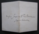 Ancien MENU XIXème ~1880 - A Un Juge D'Instruction - Gastronomie - Noblesse - Joseph De La Paillonne - Menus