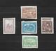 TIMBRES DE RUSSIE. 1921. TURKESTAN ORIENTAL. LOT DE 5 TIMBRES  NON DENTELE.. LA VALEUR ?? - Collections