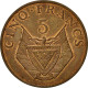 Monnaie, Rwanda, 5 Francs, 1977, British Royal Mint, TTB, Bronze, KM:13 - Rwanda