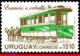 Ref. UR-1382 URUGUAY 1991 - RAILWAYS, TRAINS, HORSE-DRAWN STREETCAR,, MNH,1V Sc# 1382 - Trains