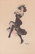Artist Signed Reznicek Image Woman Dances, Simplicissimus Series VI No 6, C1900s/10s Vintage Postcard - Reznicek, Ferdinand Von