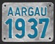 Velonummer Aargau AG 37 - Number Plates