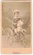 PHOTO CDV SECOND EMPIRE PORTRAIT PHOTOGRAPHE LUDOVIC NARBONNE ENFANT TRICYCLE CHEVAL DE BOIS A IDENTIFIER A LOCALISER - Anciennes (Av. 1900)