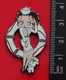 Modern Enamel Pin Badge Betty Boop Character Sailor Ships Ring White Uniform Dog - Celebrities