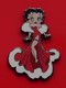 Modern Enamel Pin Badge Betty Boop Character Red White Gown Dress - Berühmte Personen