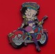Modern Enamel Pin Badge Betty Boop Character Motorbike Motorcycle Biker - Celebrities