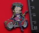 Modern Enamel Pin Badge Betty Boop Character Motorbike Motorcycle Biker - Celebrities