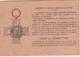 Carte Du Combattant 1934 / Brulez à Epinal 88 / Né à Jeanménil / Croix Du Combattant - Documents
