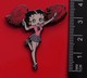 Modern Enamel Pin Badge Betty Boop Character Cheerleader Pom Poms - Celebrities