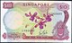 Singapore 10 Dollars 1967 AUNC "Flowers" Issue Banknote - Singapore