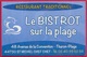 Carte De Visite Commerciale "Le BISTROT Sur La Plage" Restaurant THARON PLAGE 44 St SAINT-MICHEL-CHEF-CHEF - Cartes De Visite